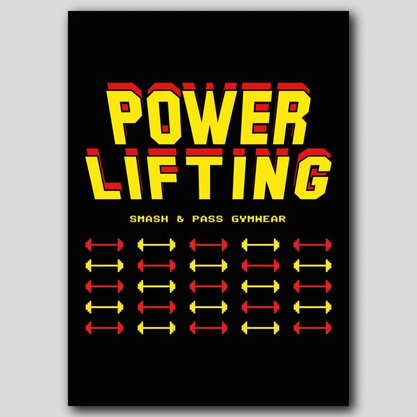 8-Bit Powerlifting Print (A3)