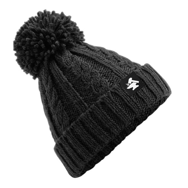 Anvil Beanie - Bobble - Black