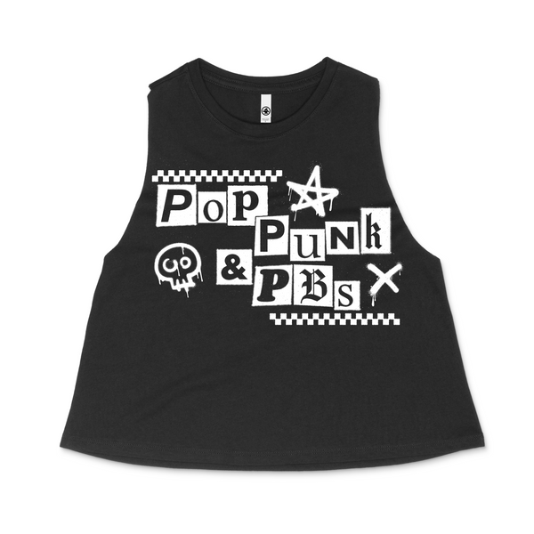 Pop Punk & PBs - Cropped Racerback