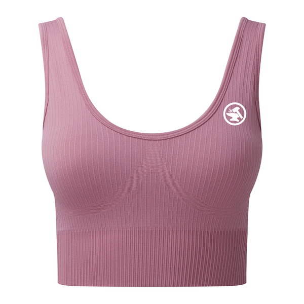 Anvil Ribbed Seamless Sports Bra - Various Colours
