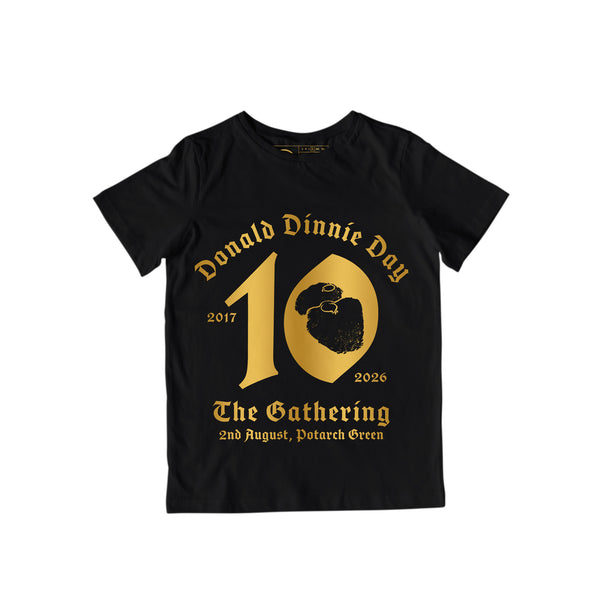 Donald Dinnie Day - The Gathering - 2026 - Metallic Gold Ink - Kids Fit