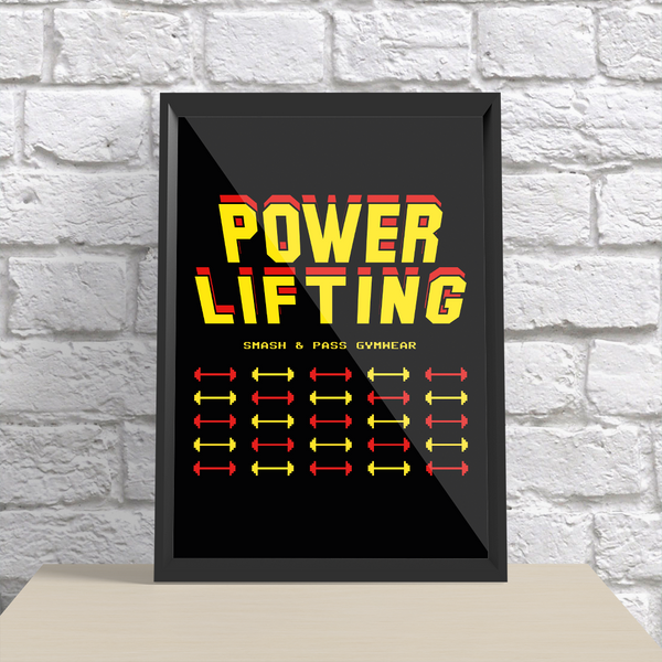 8-Bit Powerlifting Print (A3)